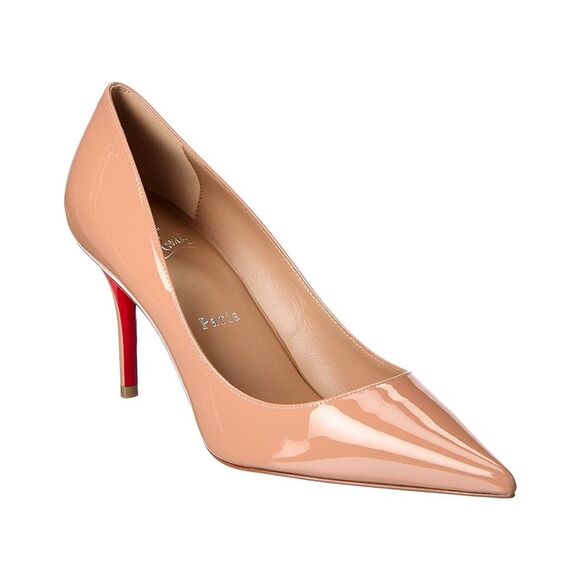 Christian Louboutin Miss Z 80 Patent Pump Beige
